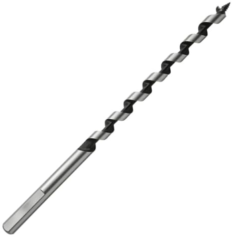 10mm x 230mm Auger Drill Bit for Wood, Extra Long Wood Drill Bits with Hex Shank, High Speed Steel Woodworking Drill Bit for Fast Chip Removal in Hardwood, Softwood and Plastic