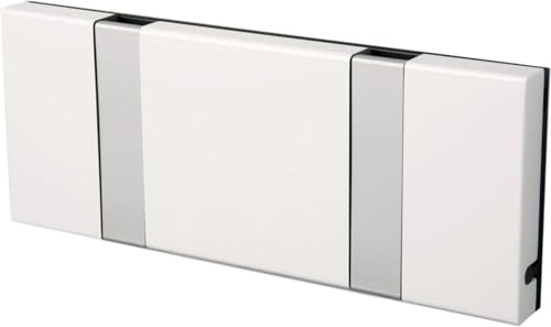LoCa Garderob Knax 2 vit (krok vikbar aluminium) garderobslist klädkrok hall modern garderobspanel