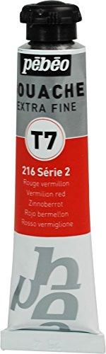Pébéo Paint Gouache 20 ml Tube Vermillion Red