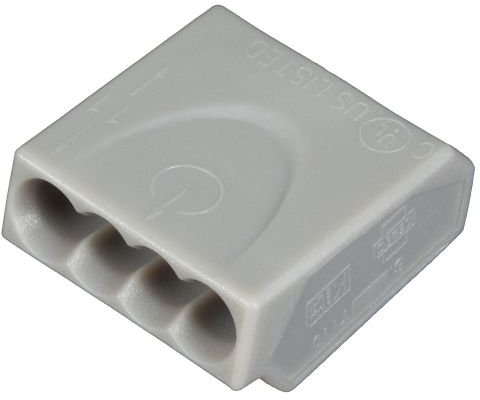 ViD C1004251 Verbindungsklemmen/Steckklemmen grau 0,5-2,5 mm² 100 Stück