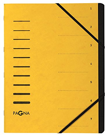 Pagna 40058-05 mapp, 7 delar, 1–7, gul