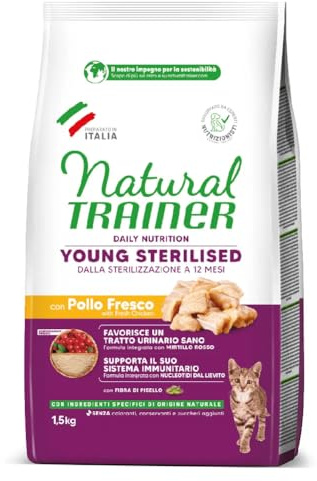 Trainer Young Cibo per Gattino, 7 a 12 Mesi, con Pollo, 1.5 kg