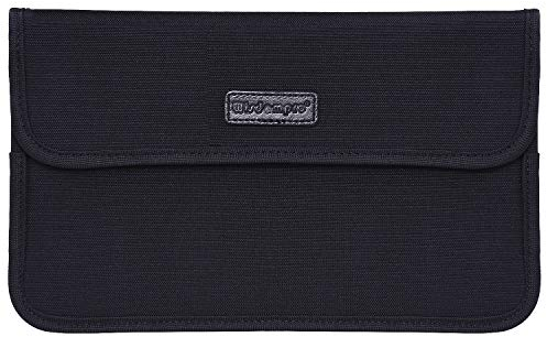 Wisdompro Faraday Sac de blocage de signal RFID, pochette de protection pour téléphone portable et clé de voiture, protection de la vie privée, anti-suivi, anti-espionnage – noir, format L