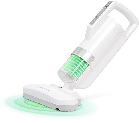 Iris Ohyama, Staubsauger / Milbensauger für Matratzen gegen Allergene, 400W, 6000 Vibrationen/Minute, Filterqualität F9, Für Matratzen, Sofas - Quilt Cleaner IC-FAC2 - Weiß