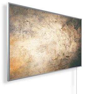 Könighaus 1000W Infrarotheizung mit Bild in HD Qualität - Energiesparend - TÜV SÜD + 5 Jahre Garantie - Doppelter Überhitzungsschutz - Infrarot Wandheizung - Motiv: 226. Abstrakt