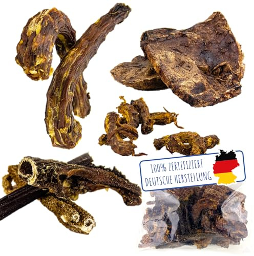 MERVELA Kauartikelmix für Hunde 1 kg | Kauartikel | Hundesnacks | Mix aus verschiedenen Kausnacks