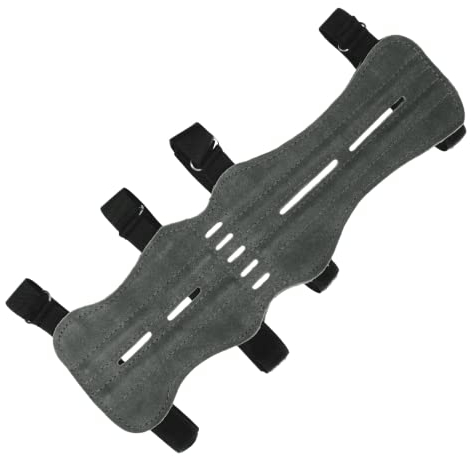 elToro Wild Colorz Max - Armschutz; Robustes Wildleder und attraktive Farben, hoher beim Bogenschießen, idealer Schutz (Grau)