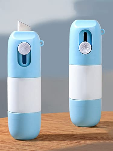 Yicare Thermische Papier-Korrekturflüssigkeit mit Unboxingmesser, 2-in-1 Sichtschutz Artefakt für persönliche Daten, Abdeckung, Auslaufschutz, 2 Stück