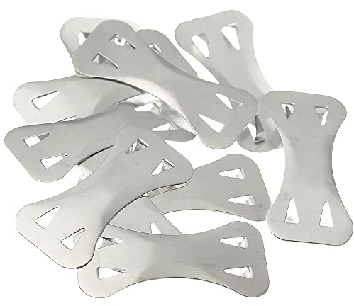 60 Stück Bandagenklammern, elastische Metallklammern, elastische Bandagenklammern für verschiedene Arten von Bandagen, austauschbare Wickelbefestigungsklammern, latexfrei (Silber)