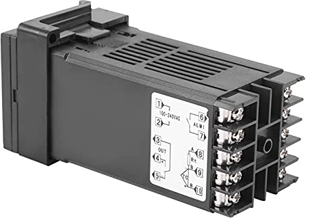 Temperaturregler Digitaler PID-Temperaturregler Anzeigethermostat REX C100 Thermoelement-RELAIS- und SSR-Temperaturregler | Selbstabstimmendes Thermostat für Spritzguss/Öfen, schnelle Regelung, Thermoelement, Industrie, Chemie