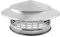 QWORK® Chapeau de pluie de toit 200 MM en acier inoxydable 304, couvercle de cheminée, hotte d'aération, chapeaux de cheminée