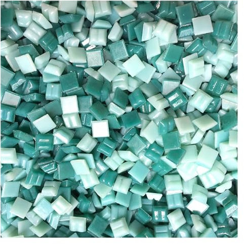 Tesselles mosaique 100g multicolore verre mosaïque carré mosaïque carrelage bricolage Art artisanat faisant des matériaux Mosaique verre (Color : 5)