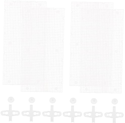 Toddmomy 4pcs Aquarium Divider Panel Fish Tank Isolation Cups Transparent Cuttable Design for Betta and Fry Separation Multi Water Permeability