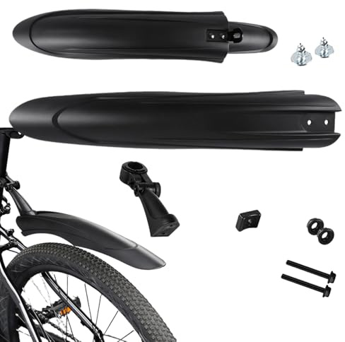 Parafango per Bici, parafanghi per Mountain Bike, Parafanghi per Pneumatici da Ciclismo, Paraspruzzi per Pneumatici Posteriori allargati, parapioggia, parafanghi per Ghiaia Contro Gli Spruzzi d'Acqua