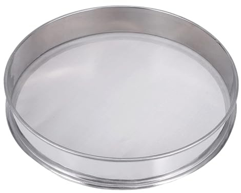 WMLBK Kräuterpollen-Extractor aus Edelstahl Stapelbar Sichter 25cm im Durchmesser Mehlsieb 150 Mesh Küchensieb für Küche Mehl Reis Nudeln Puderzucker (25cm)