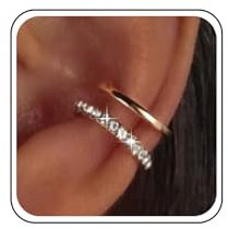 Aneneiceera Boho Kristall Ohrmanschette Gold Schicht Manschette Ohrringe Cz Knorpel Strass Keine Durchbohrten Schmuck Für Frauen