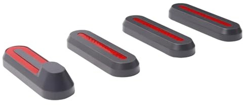 Jodriva Reemplazo, for Xiaomi, Mi M365/Pro Scooter eléctrico Piezas personalizadas Cubierta protectora del marco de la rueda delantera y trasera Pegatina reflectante 4 piezas Funda para rueda de patin
