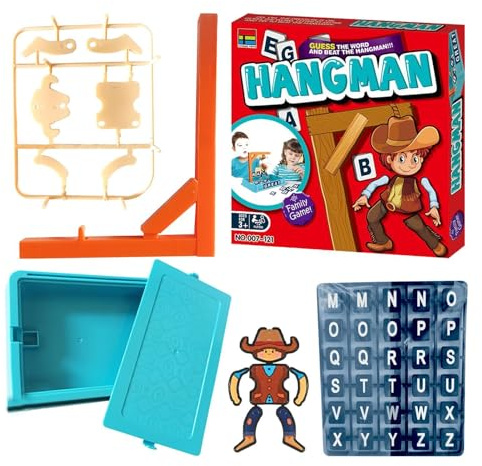 Jeu du pendu pour, Jeu de devinettes de Mots pour, Cartes du pendu Cowboy, Jeu de devinettes éducatif, Jeu de Cartes de Mots du pendu Cowboy pour, Jouet éducatif pour Les voyag