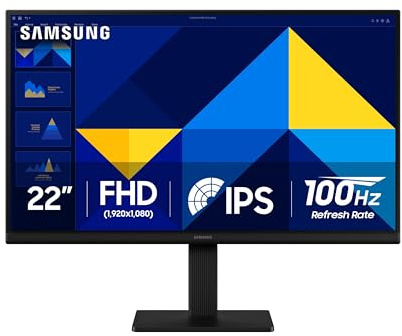 Samsung 22 (S30GD) Essential Monitor with IPS Panel and Tilt Only Stand