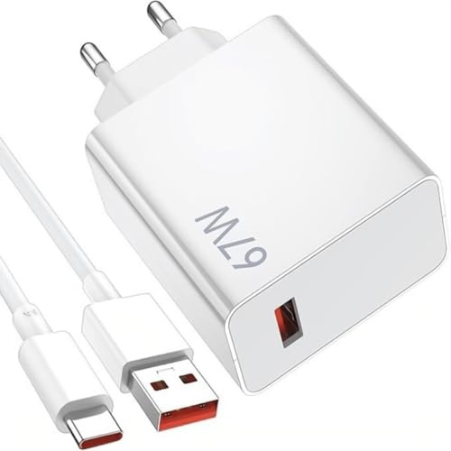 67 W snabbladdare USB-adapter för Xiaomi Redmi 13T/13/12S Ultra/13 Lite/12X/11T, Note 13Pro/12Pro/11Pro, 11S 11 Ultra, Lite F5 X5 Pro