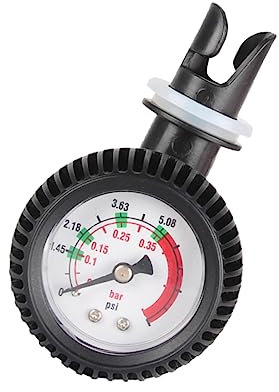 Toddmomy Luftdruckmesser Psi Mit Luftthermometer Für Schlauchboote Und Gummiboote Luftpumpe Und Ventil Für Marineboards Und Flussflöße