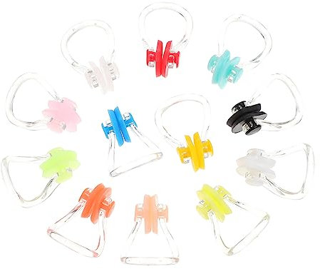 BESPORTBLE 12 Piezas De Pinzas para La Nariz para Natación Pinzas para La Nariz Pinzas Antiagua Accesorios para Piscinas Pinzas para La Nariz Protectores para La Nariz Pinzas Antinariz