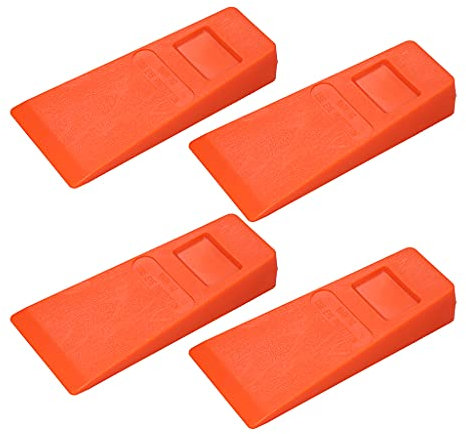 YHAILI 4 Stück 14 cm Baumfällkeile mit Spikes für sicheres Schneiden von Bäumen, sicheres Fällen von Hunden, Führung der Bäume