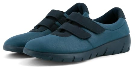 JOMIX Zapatillas Casa Mujer Invierno Fabricadas en Pantuflas Anatómicas para Pies Delicados Zapatos Ortopédicas ESW2526, Azul, 38 EU