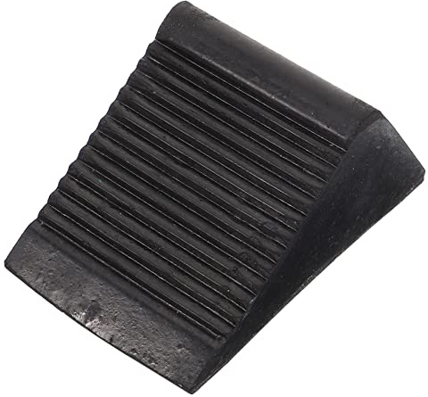 MOTHNUR Cuña de Rueda de Goma Antideslizante para Vehículos Portátil Estabilizador Práctico Compatible para Camiones y Remolques