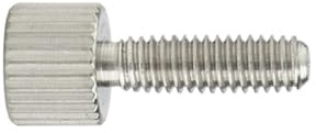 Schrauben 10 Stück gerändelte Flachkopf-Rändelschrauben, M2-M4, Edelstahl 304/Schwarzstahl, handfest anzuziehen, for Möbel(Silver,4MM*M2)