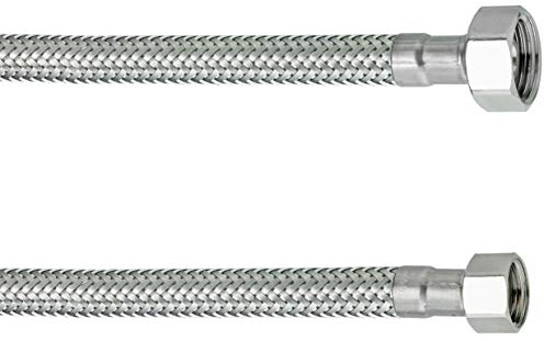 Cornat Flexibler Verbindungsschlauch – 500 mm – 1/2 Zoll IG/IG | Hochwertige Edelstahl-Umflechtung – Anschlussschlauch für Armaturen – Flexschlauch als Armaturenschlauch geeignet