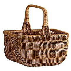 AUBRY GASPARD Panier Tosca Osier Buff l.38