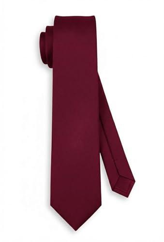 TigerTie Herren Krawatte – Einfarbiges klassisches Design, 7,5 cm breit, ideal für Business & festliche Anlässe