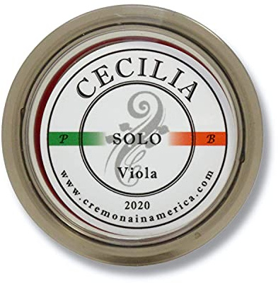 CECILIA ‘SOLO’ Rosin for Viola, Rosin Specially Formulated Viola Rosin for Viola Bows (MINI (Half Cake))