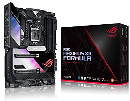 ASUS ROG Maximus XII Formula Gaming Mainboard Sockel 1200 (ATX, Intel Z490, USB 3.2 Gen 2, On-Board WiFI 6, 3x M.2-Steckplätze, Aura Sync), ASUS motherboard MAXIMUS XII FORMULA