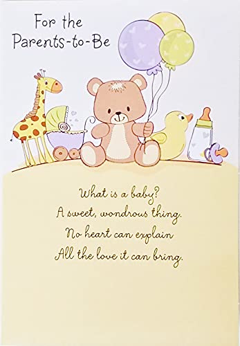 Greeting Card For The Parents-To-Be - Wishing You Every Happiness At This Exciting Time In Your Life - Congratulations on New Baby Pregnancy (Mom-to-Be Dad-to-Be)