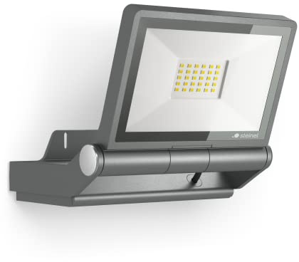 Steinel XLED PRO ONE Foco LED, fabricado en aluminio, en color antracita, conectable, con panel orientable e intensidad de 2236 lúmenes