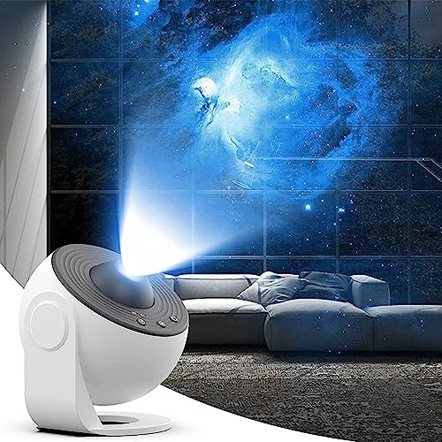 Proyector de Luce Estrellas Galaxia,Luz Nocturna Starry Sky,LED Proyector Galaxia, con 12 Discos de Película, Sistema Solar Constelación Luna|Decoración Dormitorio|Luna Verdadera|Regalo del Festival