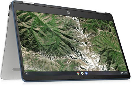 HP Chromebook x360 14a-ca0001sl, Intel Celeron N4120, 4GB RAM LPDDR4, eMMC da 64GB, Display Touch da 14 FHD, IPS, Antiriflesso, Scheda grafica Intel UHD 600, Wi-Fi, ChromeOS, Webcam HD, Forest Teal