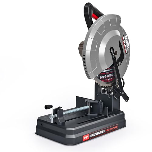 DJBL 355mm Brushless Metal Cutting Saw 3500W 3 Cutting Speeds 45° Angle Capability, 66 Teeth Ferrous Metal Blade, 220V