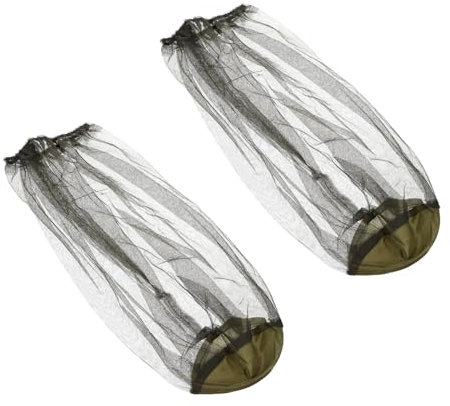 YARNOW Chapeau pour Pêche de Nuit, Maille en Nylon 70d Respirante, Léger, 2 Pièces, pour Extérieur et Jardinage Couleur Aléatoire