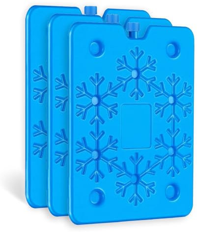 sunVigorous 3/5er-Set XXL Kühlakkus für Kühlbox (800ml) – Ultraflach 1,5cm & Auslaufsicher – Wiederverwendbare Kühl-Elemente für Camping, Picknick, Angeln – Langanhaltende Kälte, BPA-frei (5)