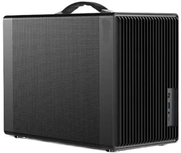 EWAIDI P40 Mesh MATX Desktop Case Handheld DIY Mini Compact ITX Computer Chassis Supports 350mm Graphics Card Black/White