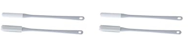 Juego de 2 cepillos de limpieza de dedos de 40 cm, para hombres y mujeres, color gris