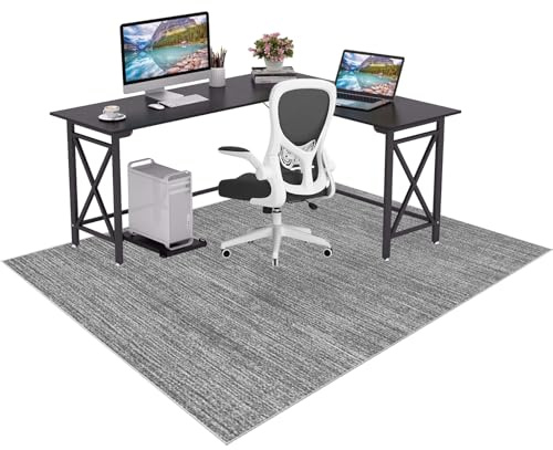 Antideslizante Alfombras para Silla de Gaming Oficina 80 x 100 cm Alfombra Escritorio Suelo Alfombras Sillas Ruedas Protectora para Suelos Duros Protectors Suelo Silla Ruedas Silla de Ordenador