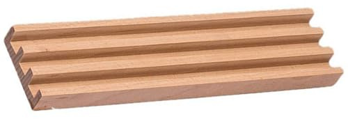 TOYANDONA Holzständer für Dominosteine und Spielkarten mit Robustem Naturholz Integrierter Stütze und Selbstgemacht Dominoplatten Geeignet für Brettspiele und Spielabende