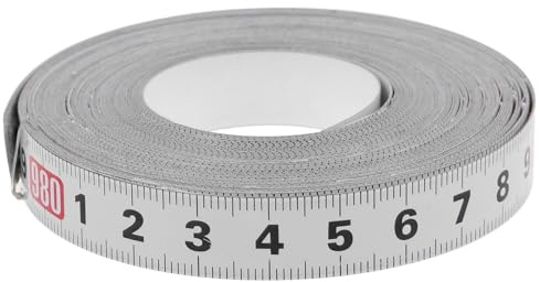 KOCKSHION Règle Adhésive D’établi en Acier au Carbone, Mesure Précise Gauche à Droite, pour Scie de Table et Travail du Bois, Porte Metre Ruban Ceinture