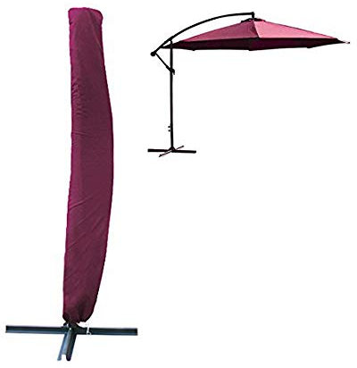 Green Bay Garden Patio Parasol Rain Cover Umbrella Dust Protective Cover Storage Bag 210CM Wine Red