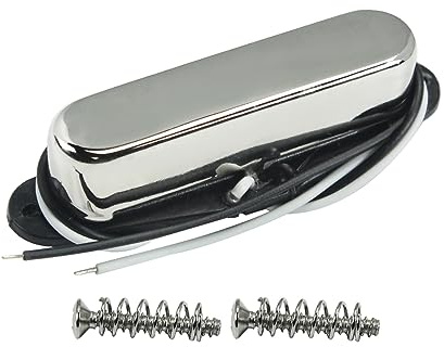 FLEOR Enkel spole pickup gitarr hals pickuper 50 mm Alnico 5 magnet 7-8k för TL TE elgitarr halsdelar, krom