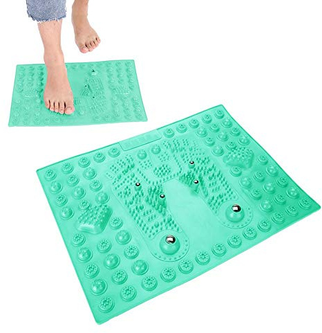 Fußmassage-Pad, Akupressur Shiatsu Fussreflexzonenmassage Fußmassage mit Magnet zum Entspannen von Druck und Fußbeinschmerzen Geeignet für Männer und Frauen im Gesundheitswesen(Grün)